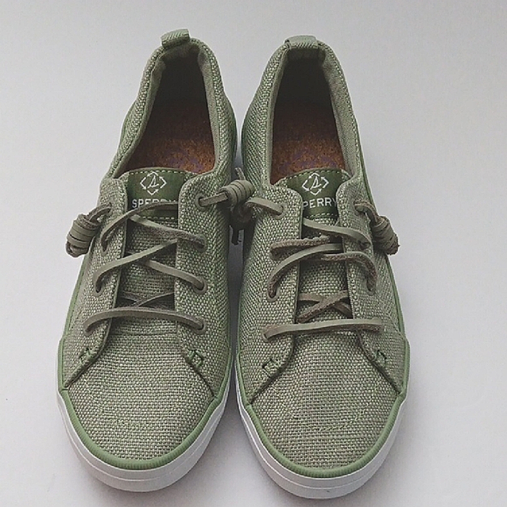 Sperry Crest Vibe Sneakers Women's Size 6.5 Pastel Green Top Sider
